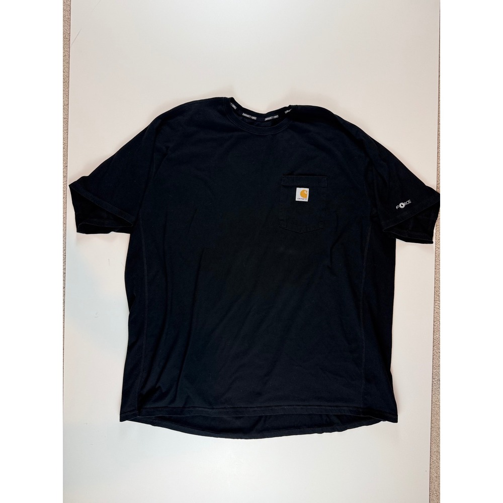 Carhartt Force Relaxed Fit Mens 3XL Black Pocket T-Shirt Short Sleeve Work Tee